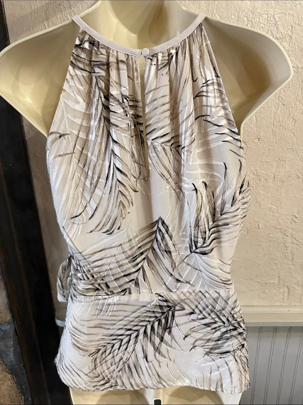White House Black Market Soft Cream Blouse
